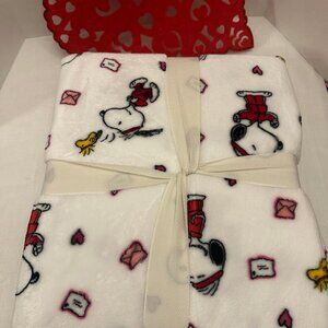 Peanuts Snoopy Woodstock NWT Valentine's Day 60 x 90" Twin Blanket Love Letters